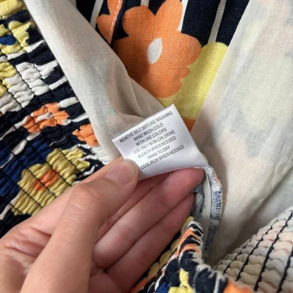 Modcloth NEW 1X Linen Blend Floral Print Halter Jumpsuit - Picture 13 of 16